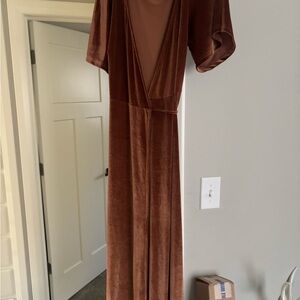 Baltic born copper maxi dress